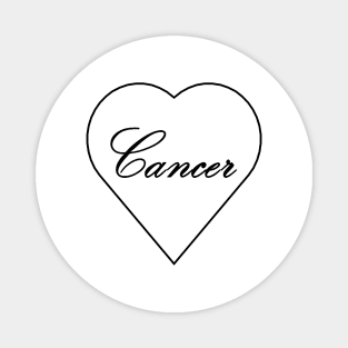 Cancer Zodiac Heart Magnet